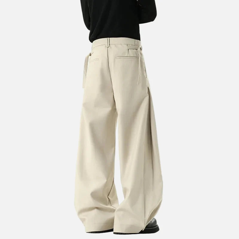 Cleanfit Freizeithose im koreanischen Stil mit weitem Bein
