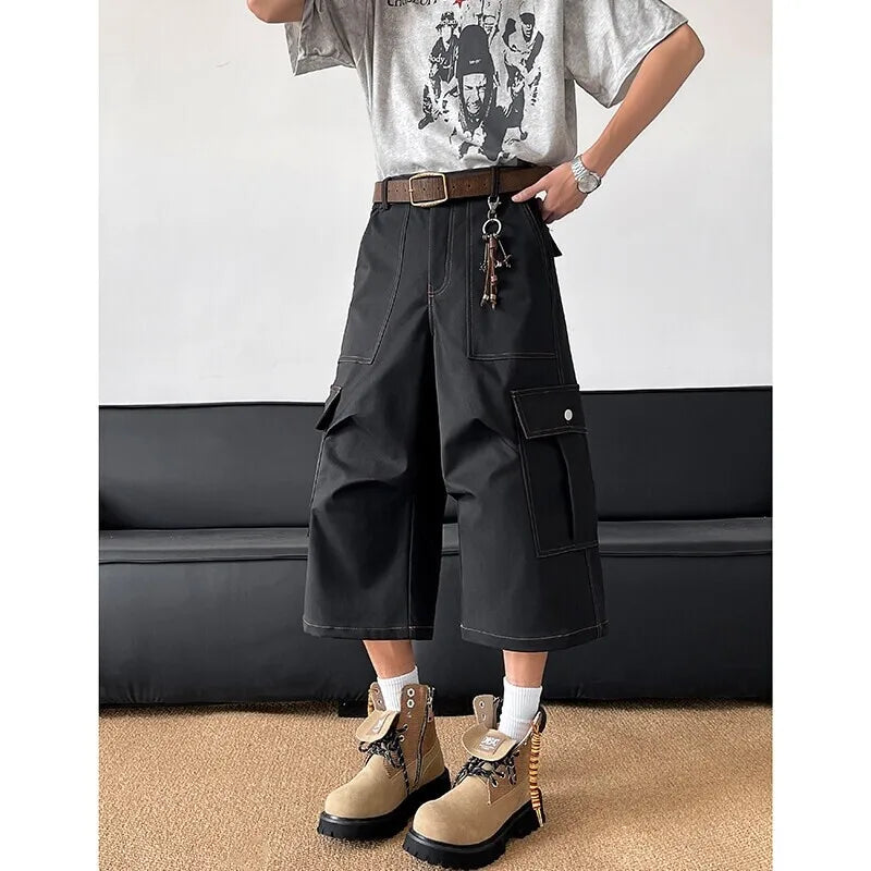 Retro Cargo-Jeans im japanischen Stil