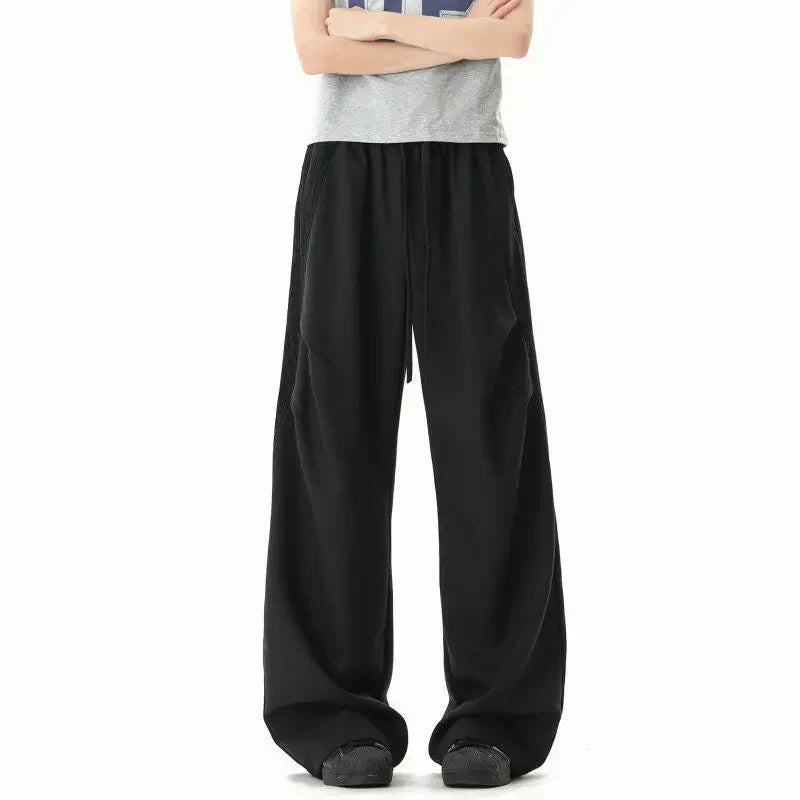 Lässige Hose im koreanischen Stil mit elastischem Bund