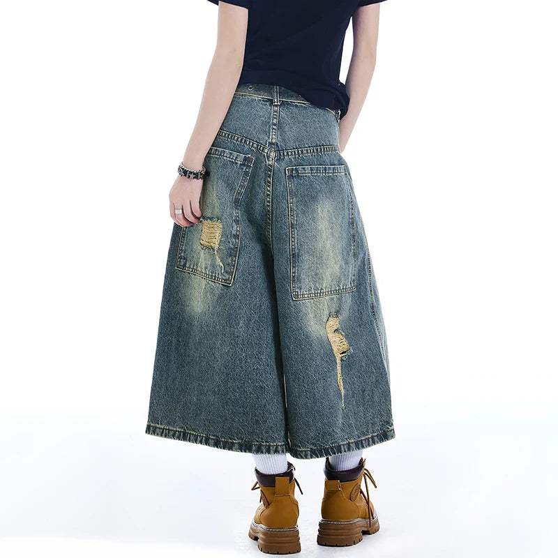 Investitionsstück: Jeans-Jorts im amerikanischen Stil