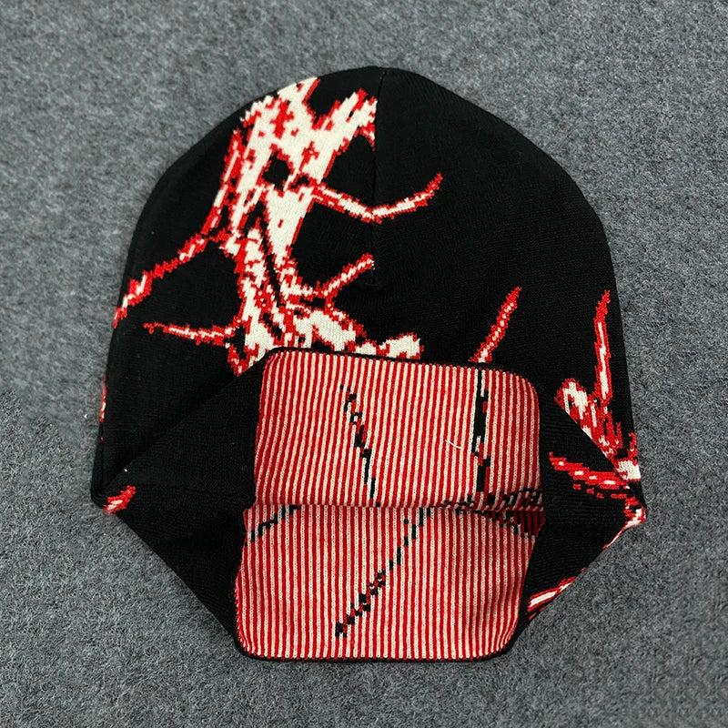 Bonnet chaud élégant en maille jacquard