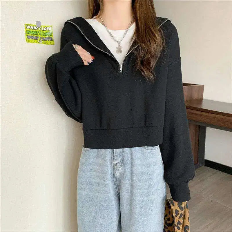 Yasuk Herbst Winter Lässiges Retro-Sweatshirt
