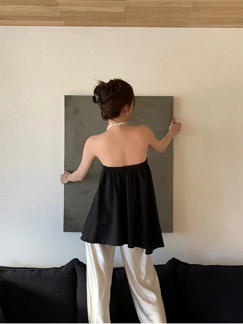 Satin Wide-Leg Pants