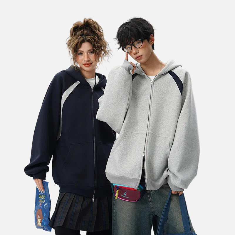 Y2K Minimalistisches, einfarbiges Freizeit-Sweatshirt