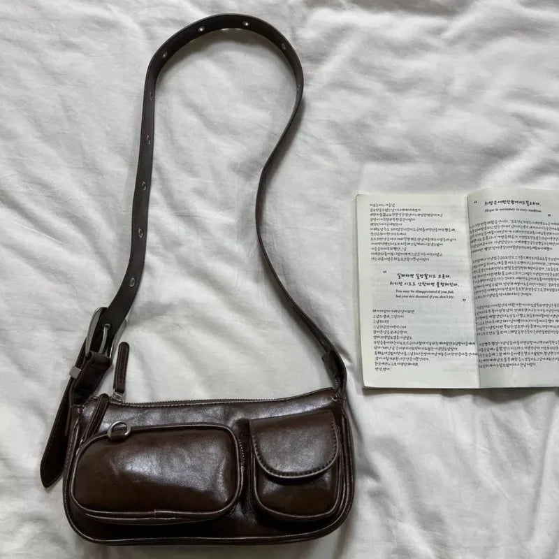 Sacs à bandoulière chics en cuir vintage