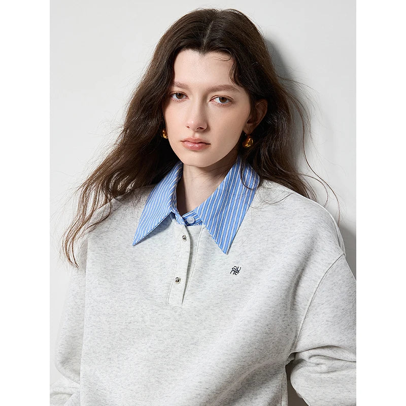 Herbstlicher Patchwork-Pullover