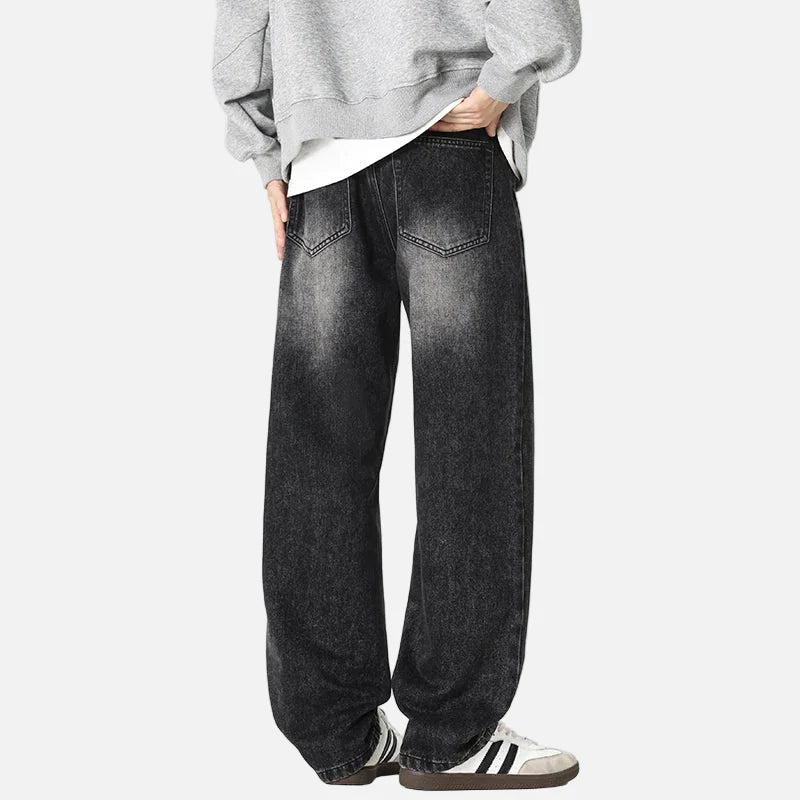 Essential Streetwear Loose Fit Wide Leg Jeans