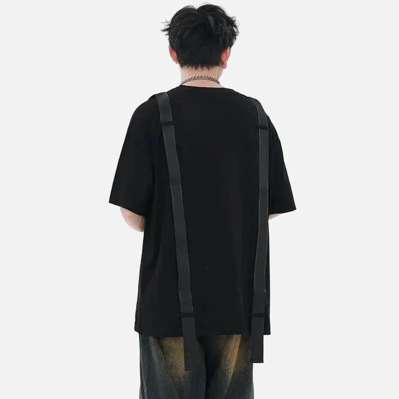 Y2K Oversized Grafik-T-Shirt mit Schleifenprint