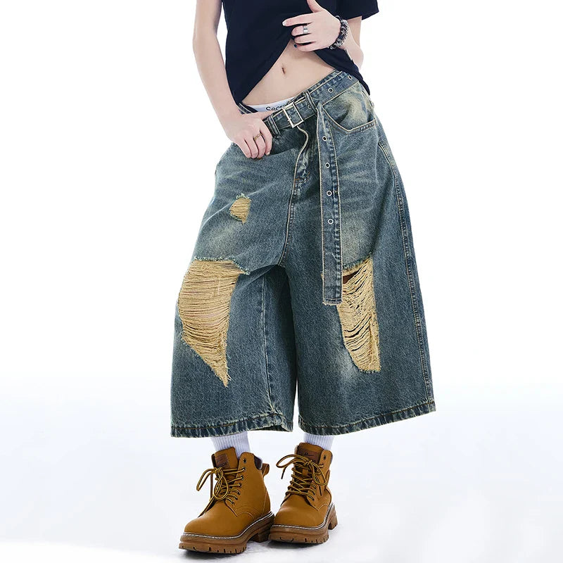 Investitionsstück: Jeans-Jorts im amerikanischen Stil