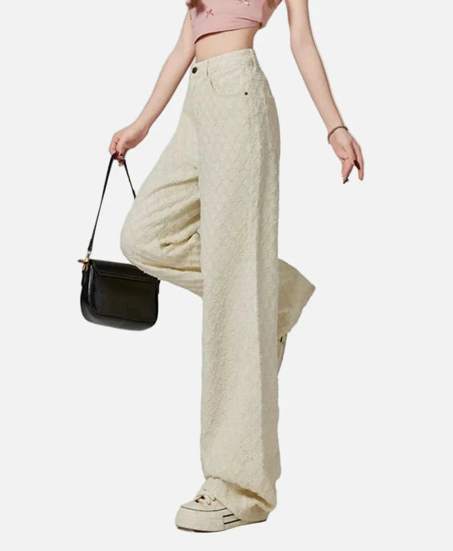 Y2K Chic Apricot High Waisted Denim Jeans