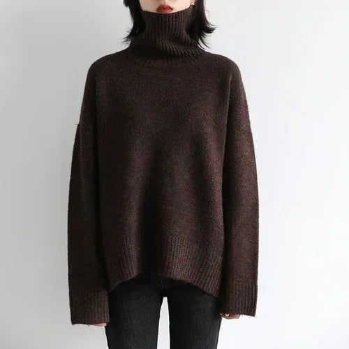 Lockerer, warmer Rollkragenpullover