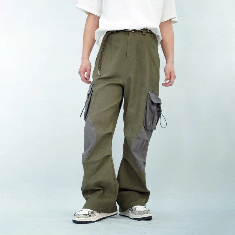 Utility Vibe grüne Cargohose im Safari-Stil