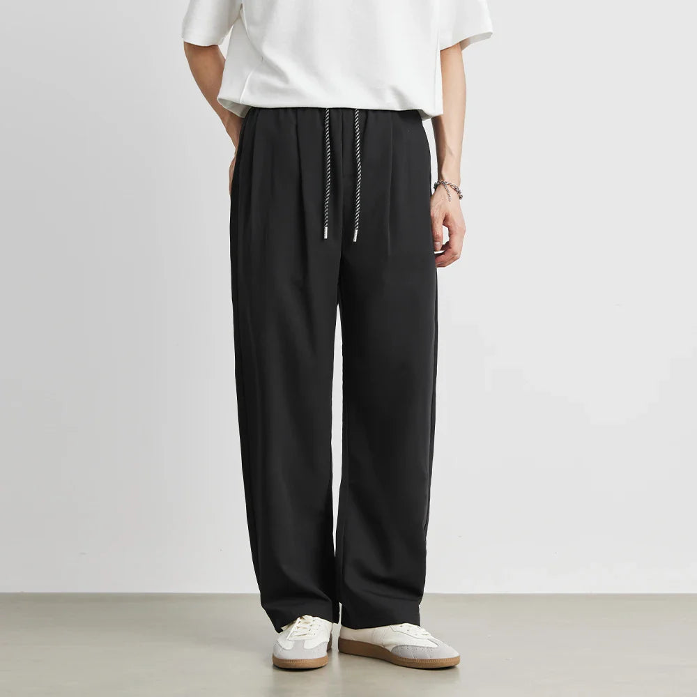 Vintage-coole, vielseitige Sommerhose mit weitem Bein
