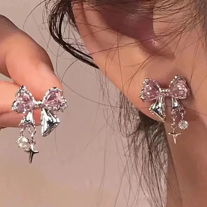 Gleaming Charm Drops Earrings