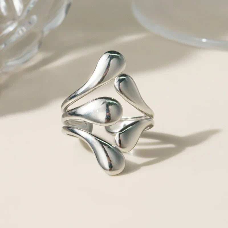 Kreativer, unregelmäßiger, hohler, verstellbarer Ring