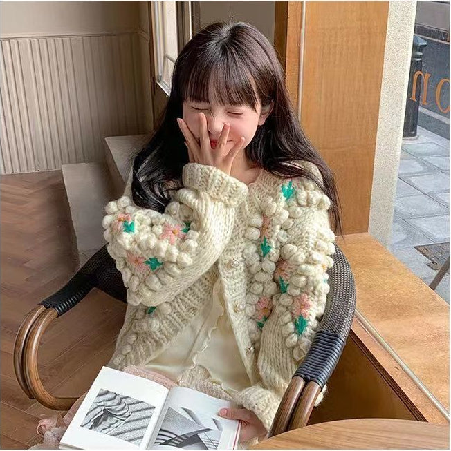 Eleganter Strickpullover im koreanischen Stil