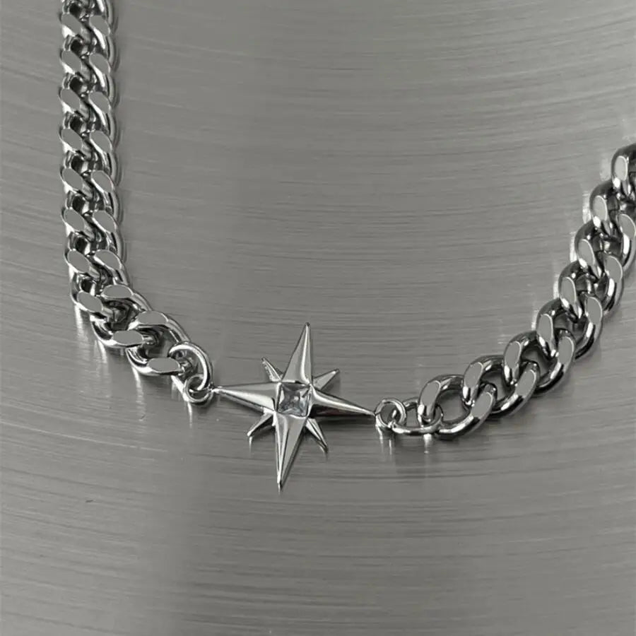 Cuban Link Titanium Steel Chain Necklace