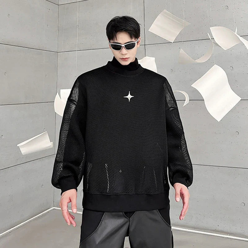 Sweat-shirt en maille texturée