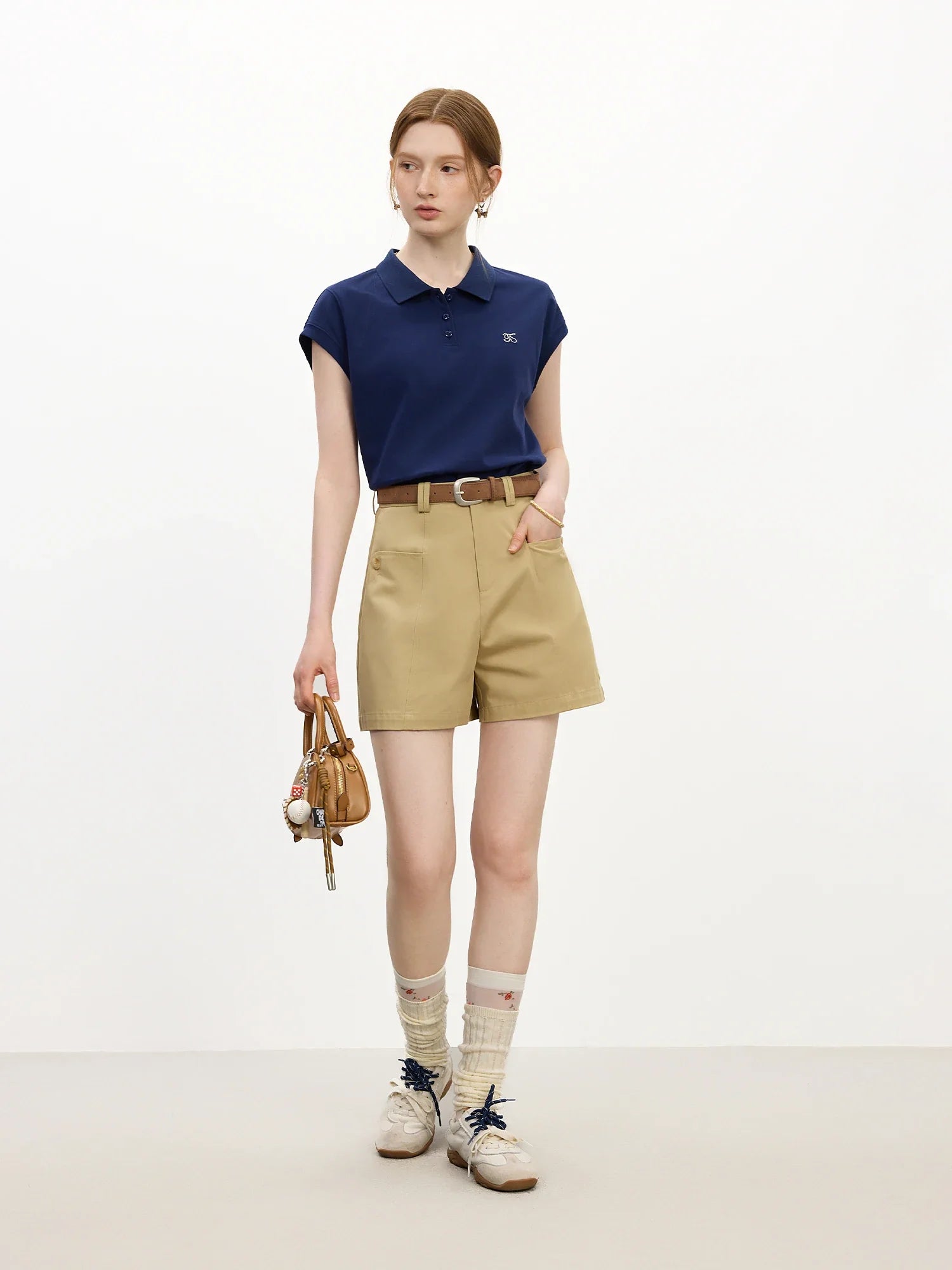Damen-T-Shirt aus Leinenmischung, sommerlich, sportlich und jugendlich