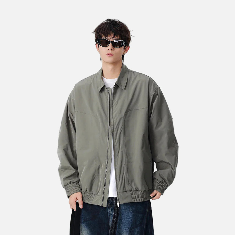 Veste zippée décontractée et élégante de style streetwear hiver