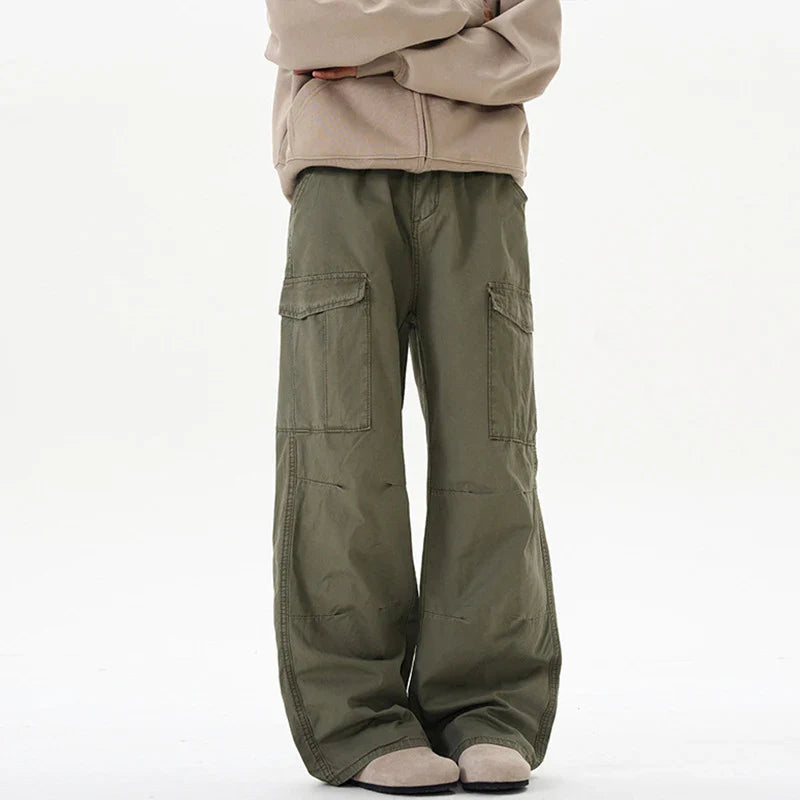 Pantalon cargo tendance uni