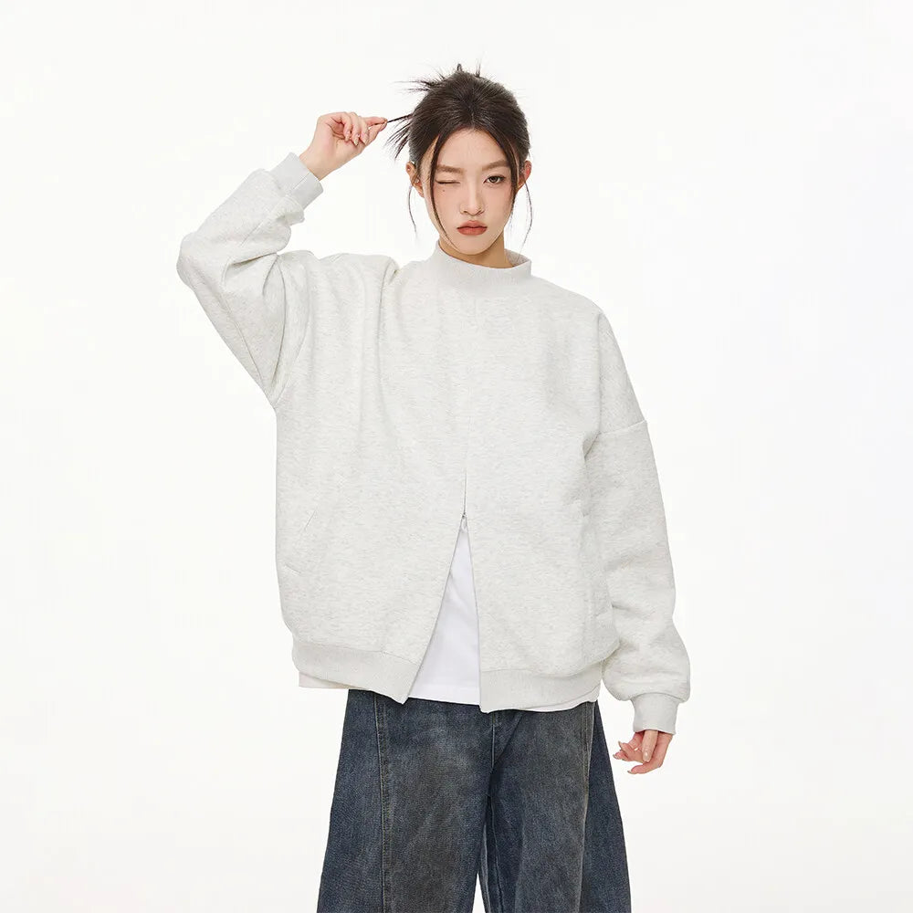 Stylisches Streetwear-Sweatshirt mit Reißverschluss