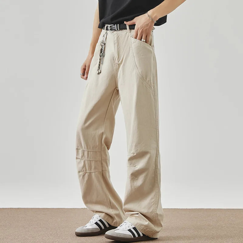 Streetwear Maillard Brown Boyfriend Denim Jeans