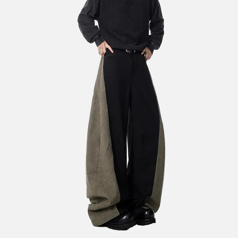 Pantalon décontracté à jambes larges, respirant, style années 2000
