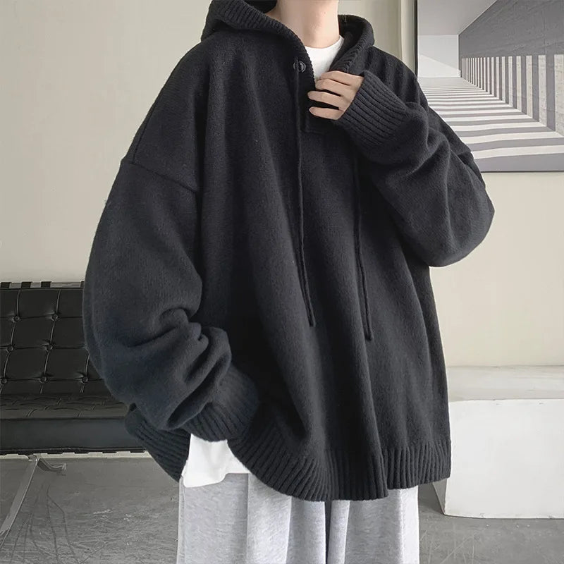 Gemütlicher Streetwear-Strickpullover mit Rollkragen