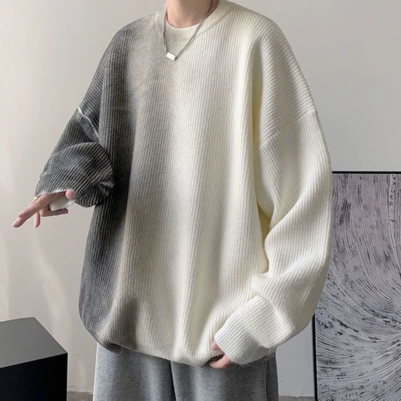 Y2K Rippstrick-Oversize-Pullover