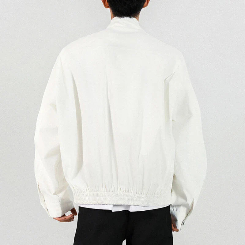 Streetwear-Style, stylische, lässige Jacke mit Stehkragen und Reißverschluss