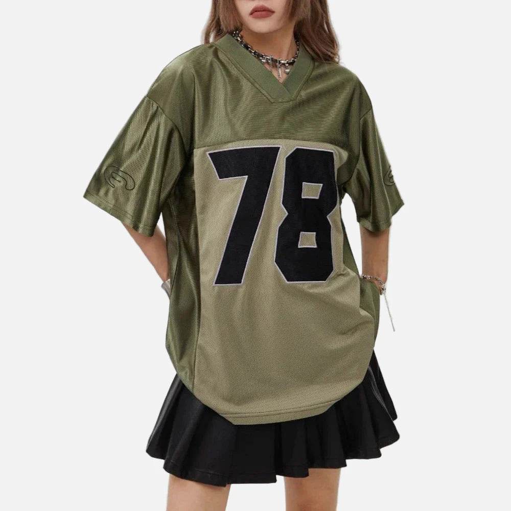 T-shirt de sport à manches courtes imprimé numérique rétro