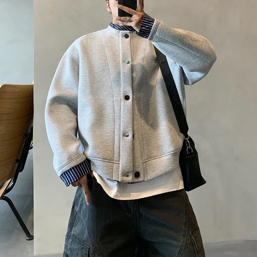 Trendiges Sweatshirt mit offener Vorderseite und Fake-Zweiteiler-Optik
