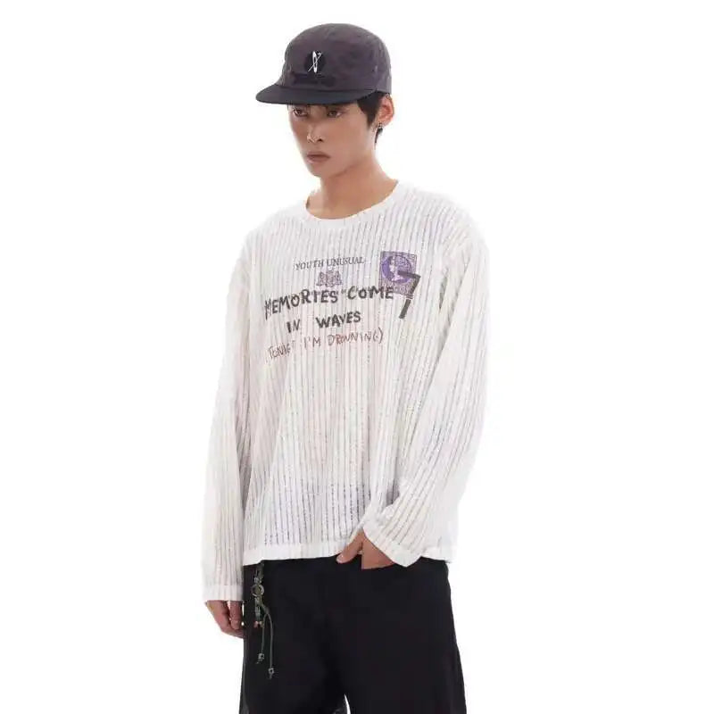 Pfnw Vintage White Letter Print T-Shirt