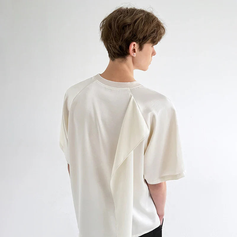 Hochwertiges personalisiertes T-Shirt mit Schleifen-Patchwork