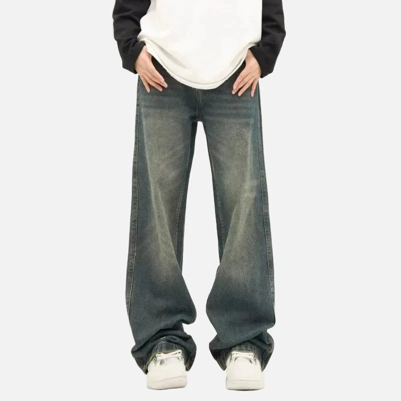 Premium Streetwear Wide Leg Denim Jeans