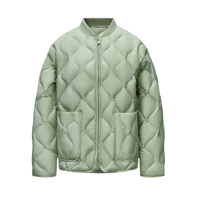 Solid Color Lightweight Puffer Jacket
