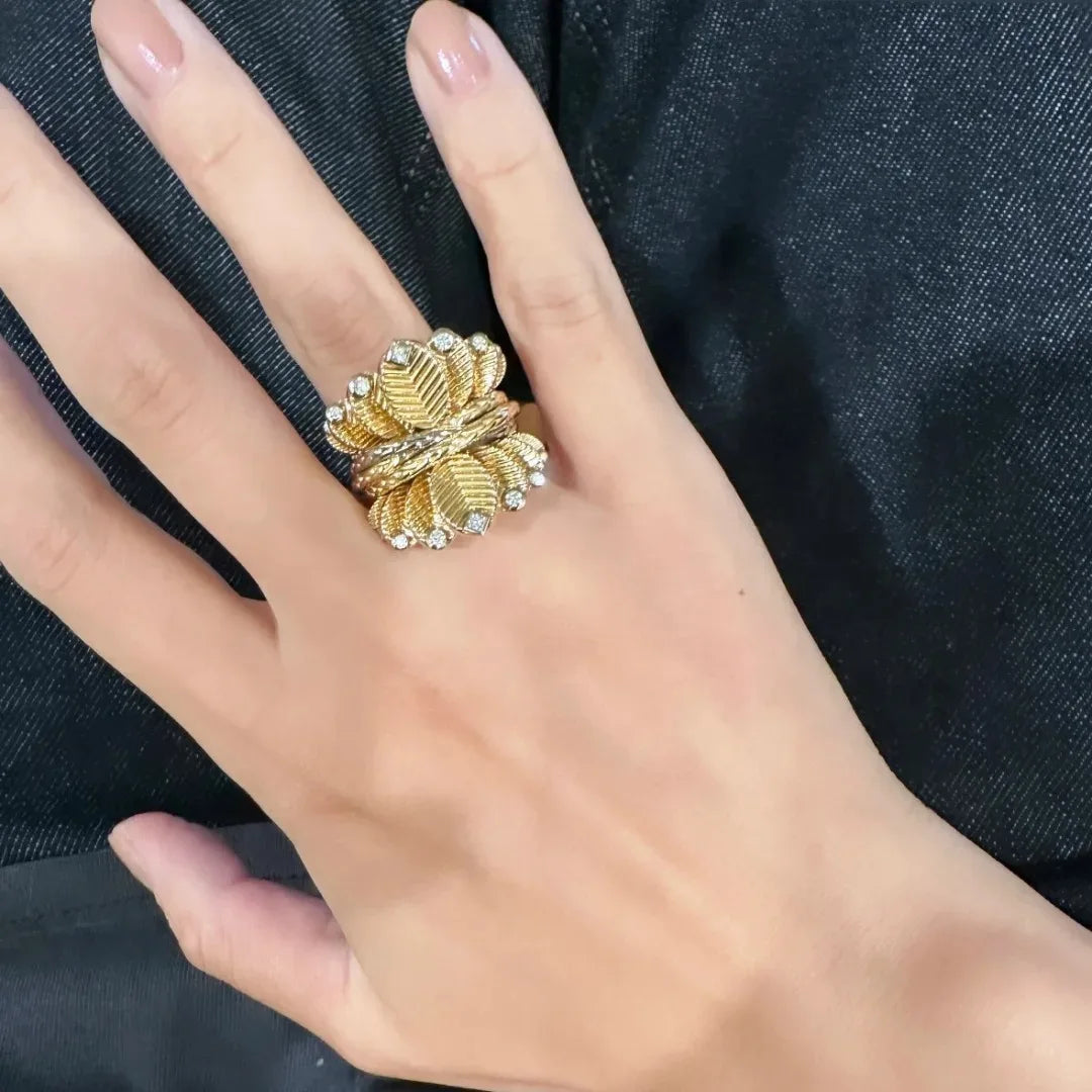 Bague luxueuse en or sterling et saphir