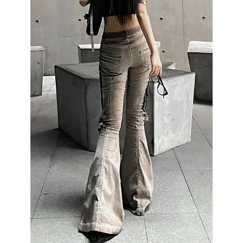 Stereoskopisches Mikrohorn, Jeans mit Tasche