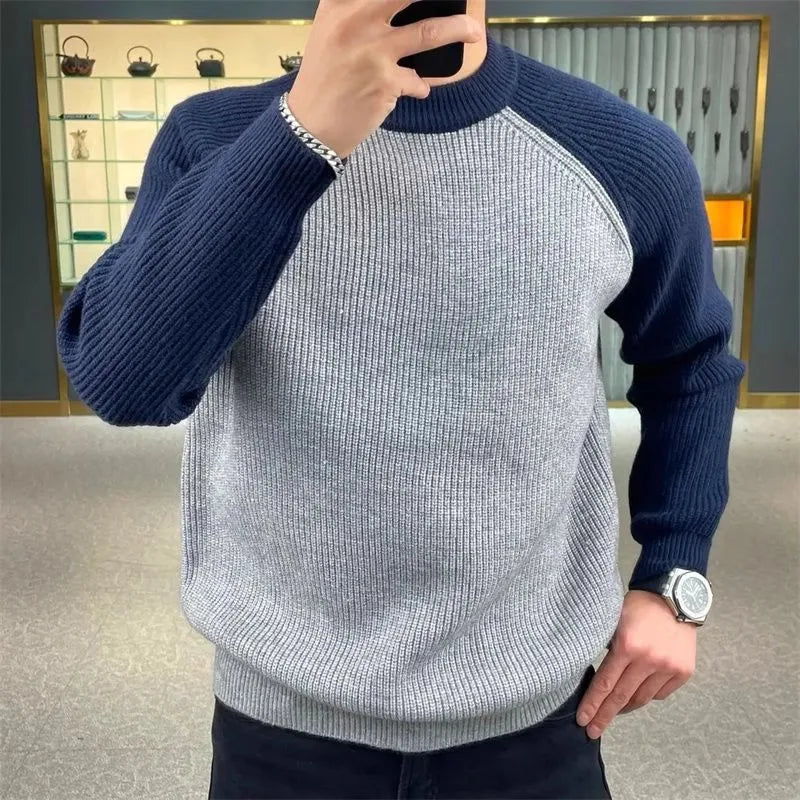 Klassischer, kuscheliger Winterpullover mit langen Ärmeln