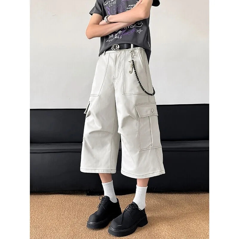 Retro Cargo-Jeans im japanischen Stil