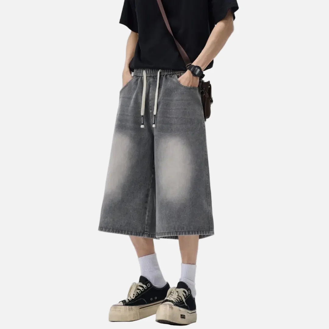 Atmungsaktive, leichte, weite Jeansshorts für den Alltag