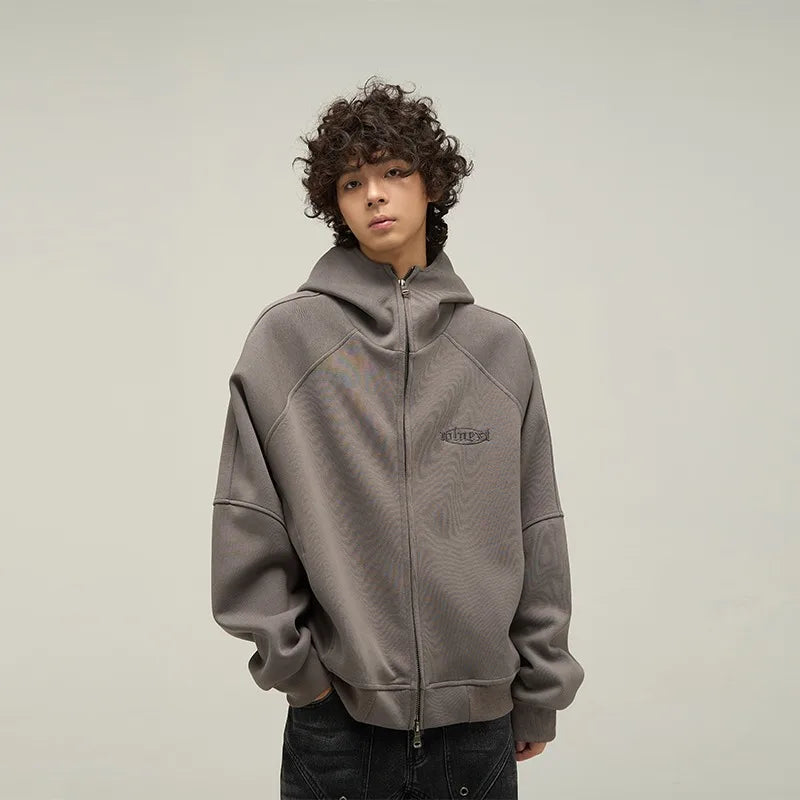 Punk Oversized Sweatshirt mit aufgestickten Buchstaben