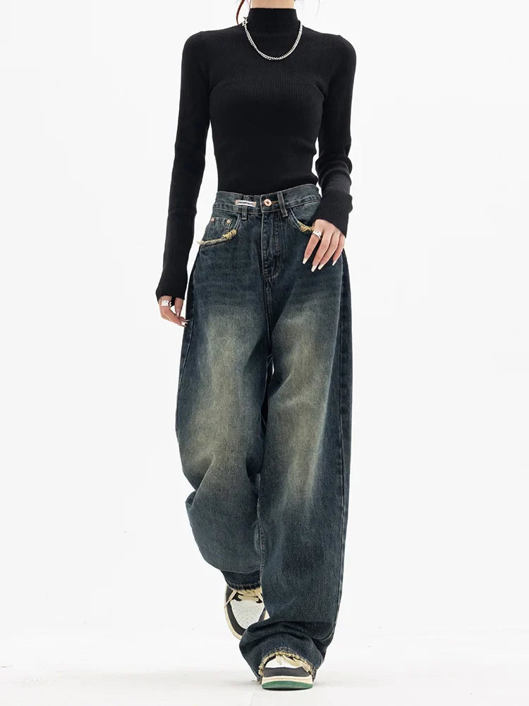 Vintage High Waist Wide Leg Jeans