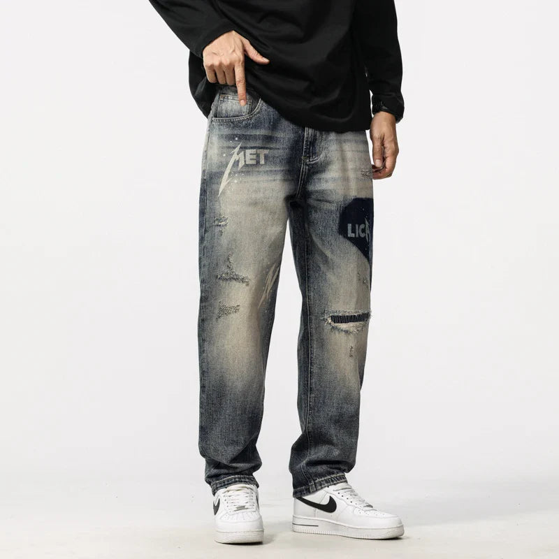 American Style High Street Heavy Craft Jeans