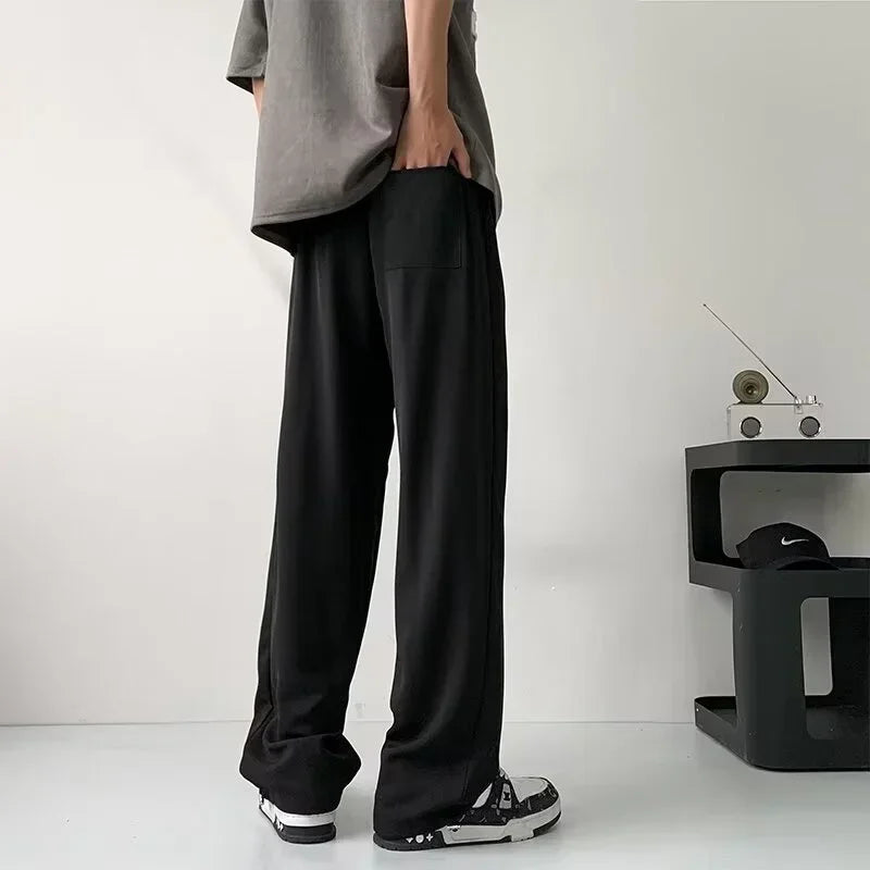 Streetwear Komfort einfarbige Sommer-Baggy-Haremshosen
