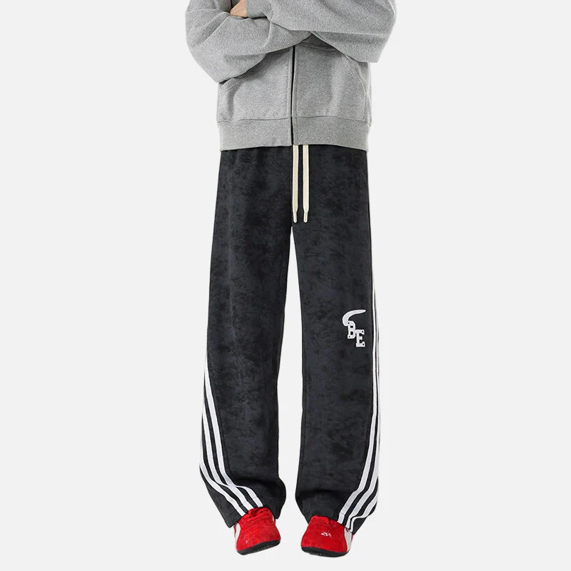 Hip-Hop-Jogginghose mit weitem Bein und Batik-Patchwork-Muster