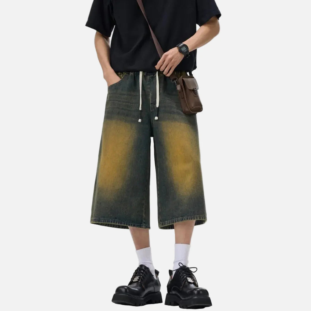 Atmungsaktive, leichte, weite Jeansshorts für den Alltag