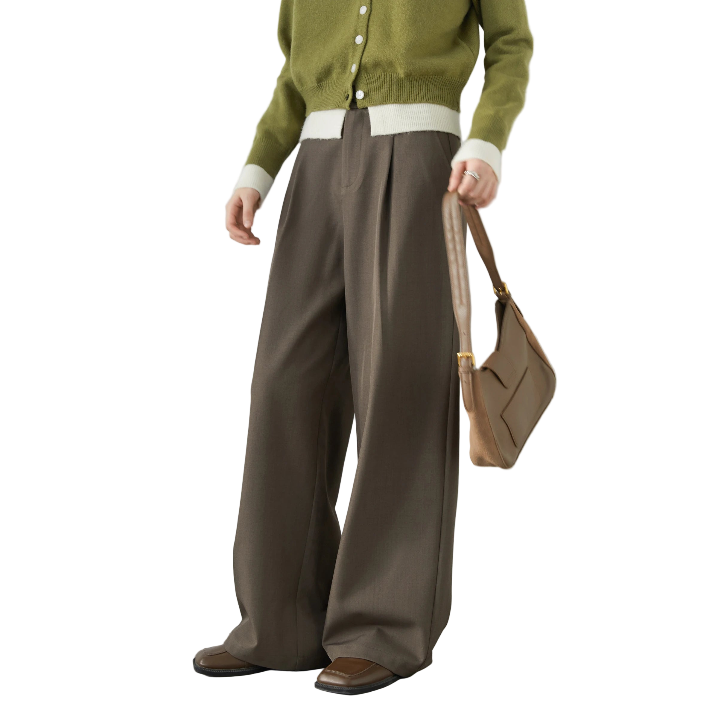 Office Chic Solid Wide-Leg Pants