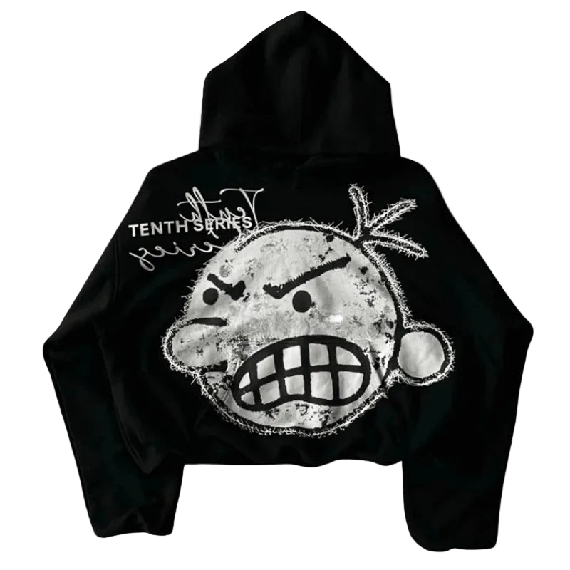 Y2k Angry Carton Hoodie